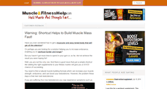 Desktop Screenshot of muscleandfitnesshelp.com