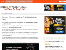 Tablet Screenshot of muscleandfitnesshelp.com
